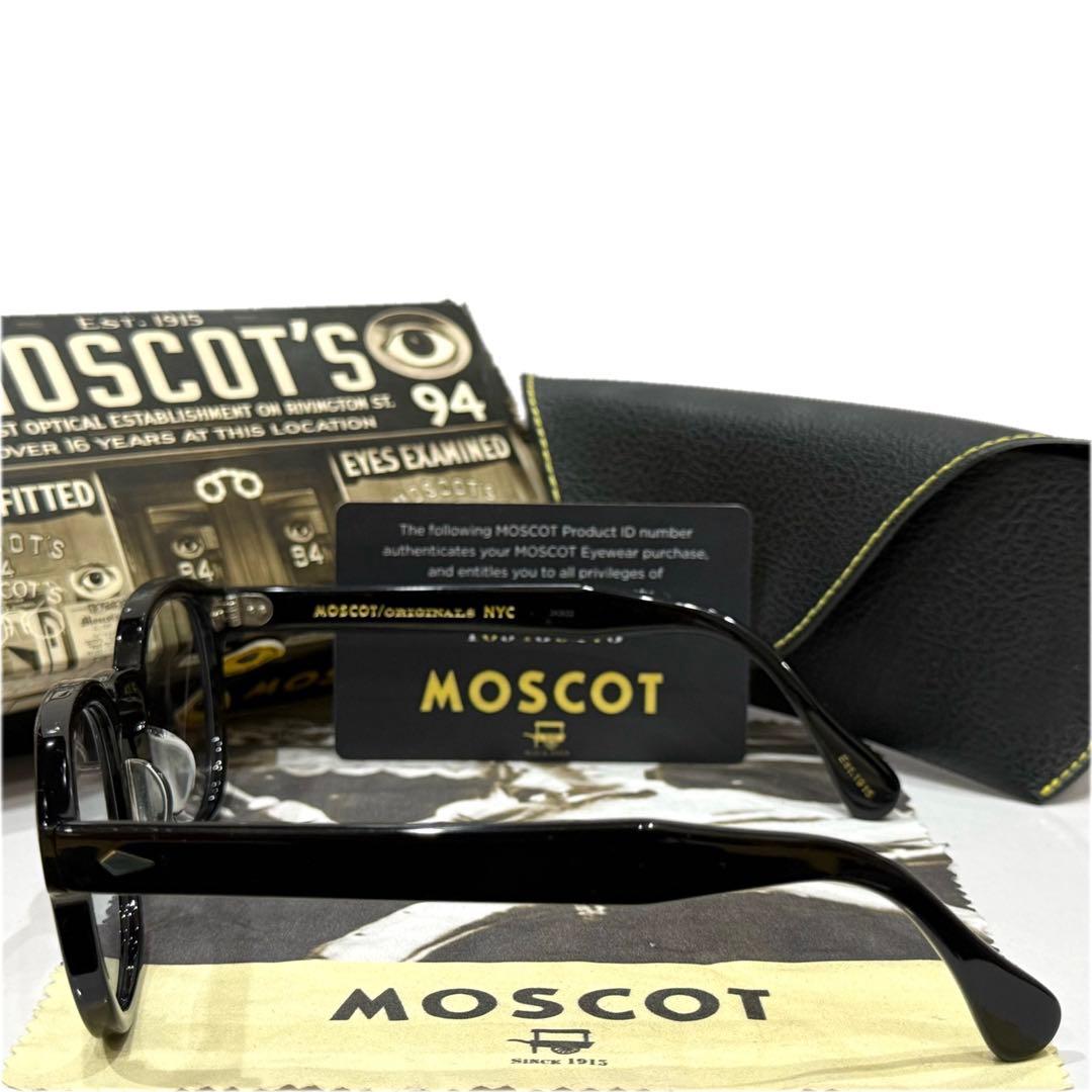 【極美品】正規品 モスコット レムトッシュ 49 ブラック 新品調光グレーレンズ