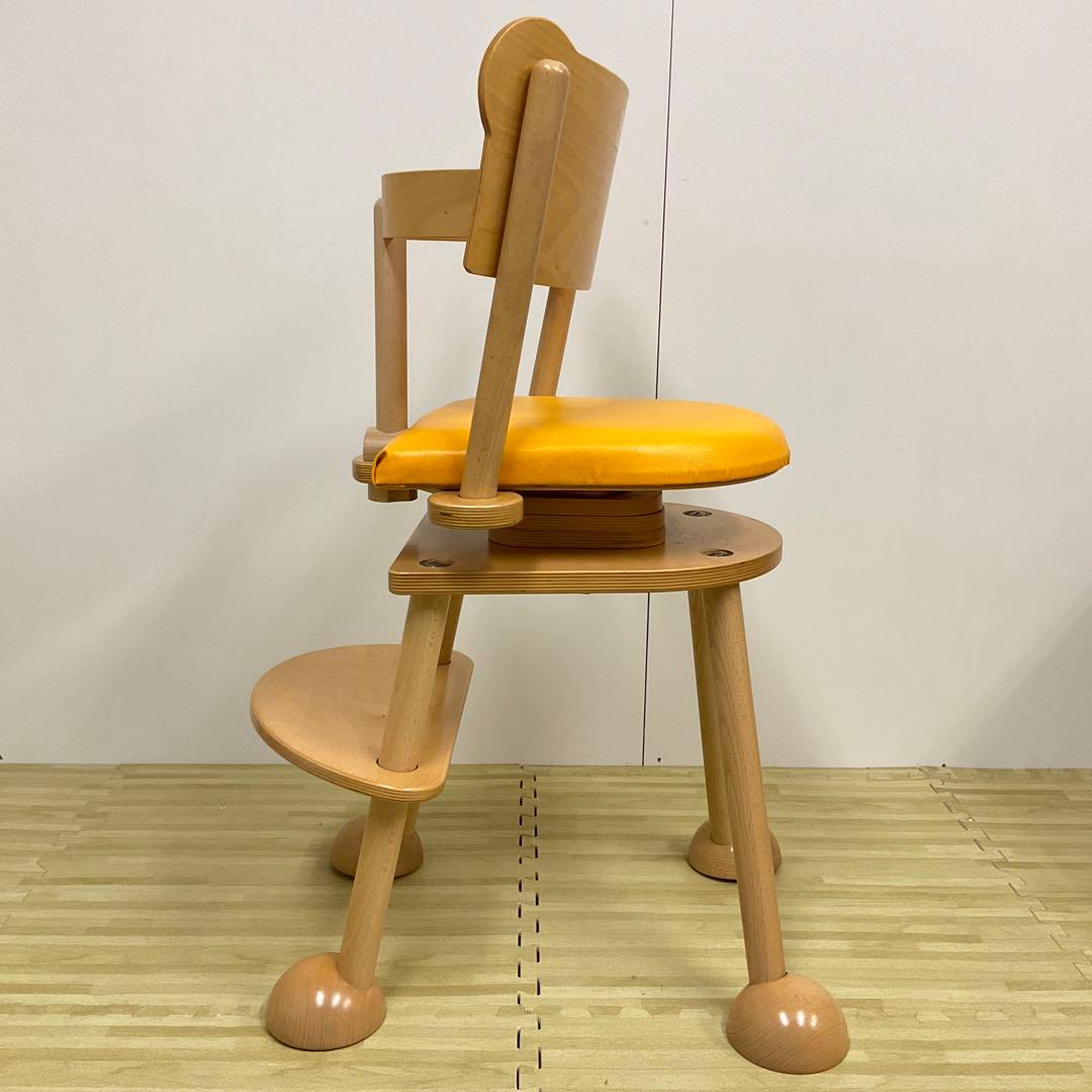 ①ドイツ ティムキッド社 成長椅子 Mobo モボチェア 木製ハイチェア