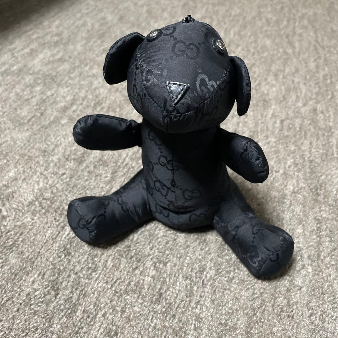 ラ*子様 GUCCI グッチ くま エコバッグ ショルダーバッグ ブラック