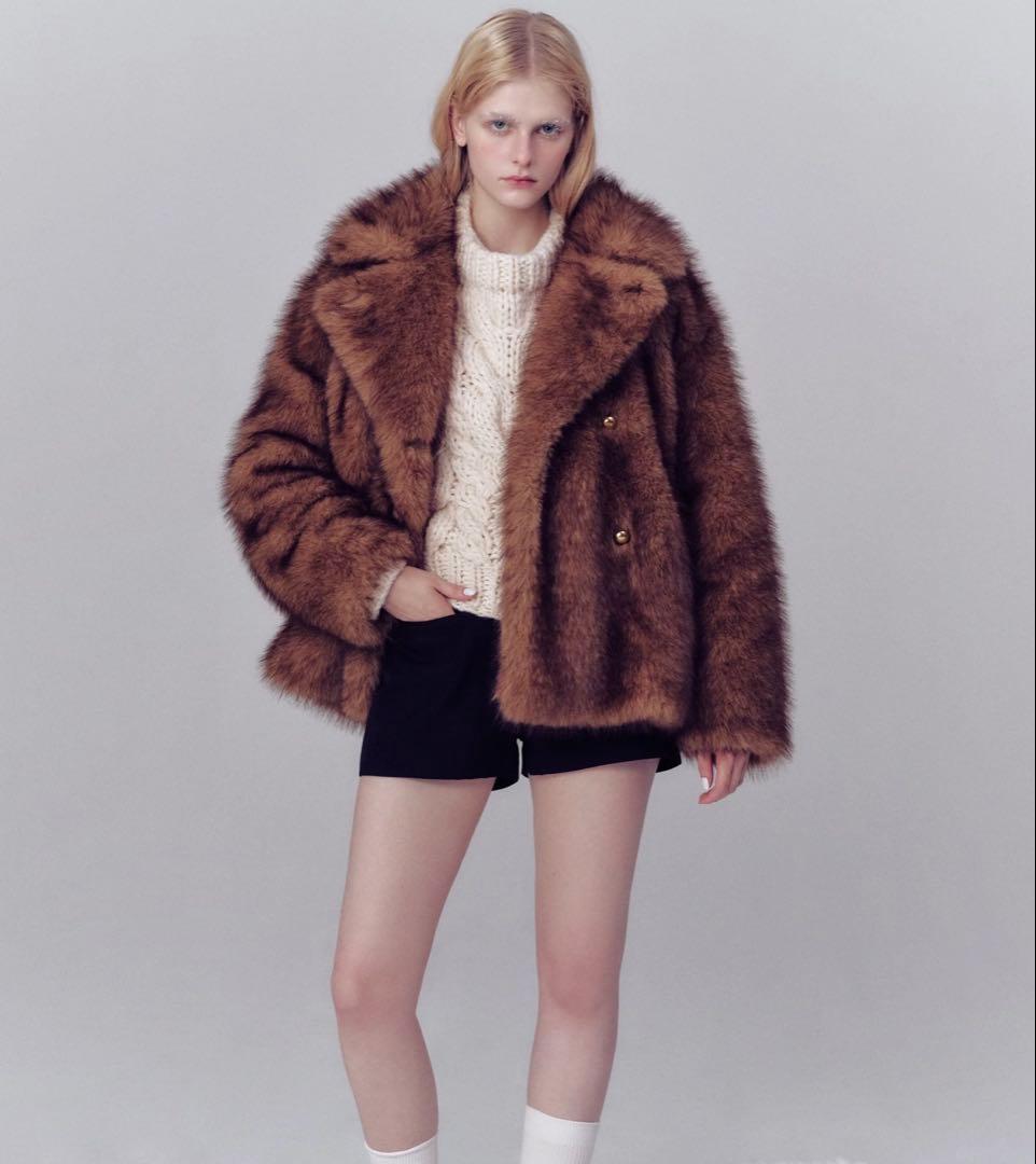 ジャケット・アウター THETOE the toe Zeil Fur Coat