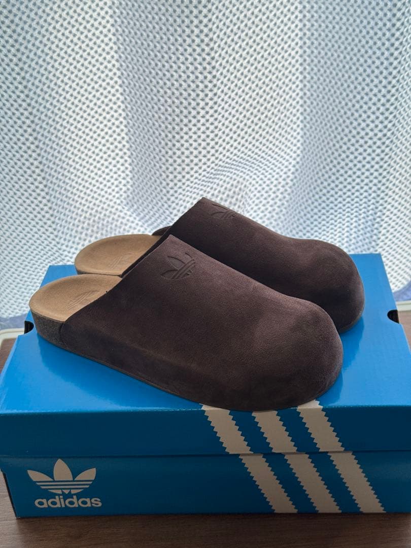 adidas レザーサンダル ダークブラウン 26.5cm