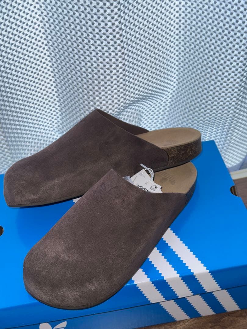 adidas レザーサンダル ダークブラウン 26.5cm