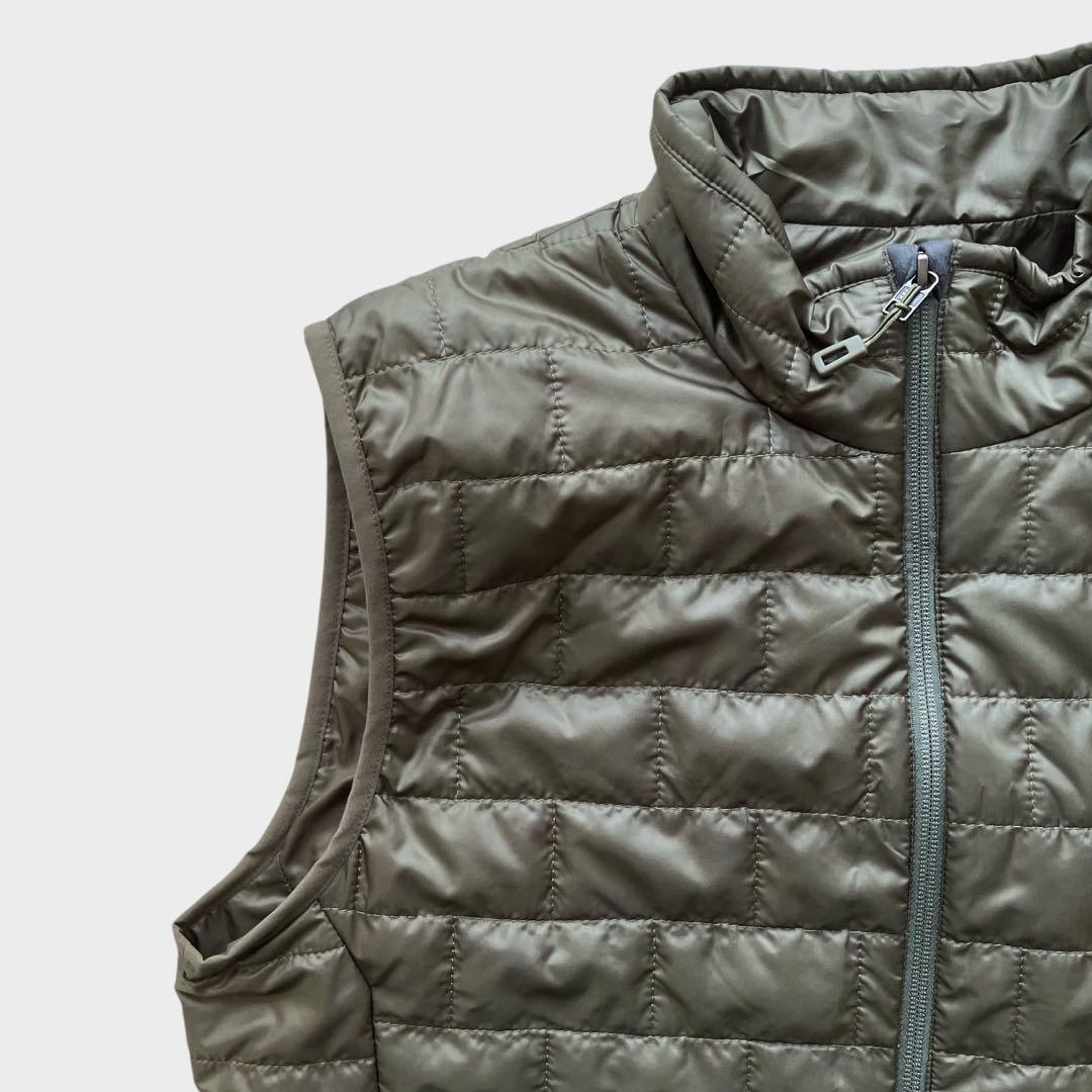 パタゴニアpatagoniaナノパフベストMカーキ中間着ミッドレイヤー化繊UL