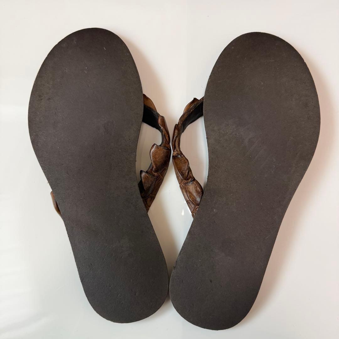 BOTTEGA VENETA ワニ クロコダイル　メンズ　革 　サンダル　メンズ