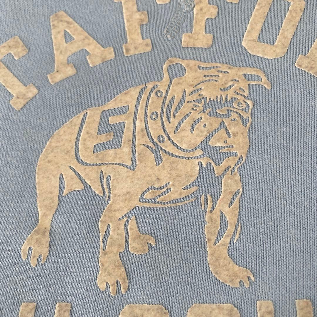 Warehouse 両V スウェット フロッキープリント 40 サックスブルー