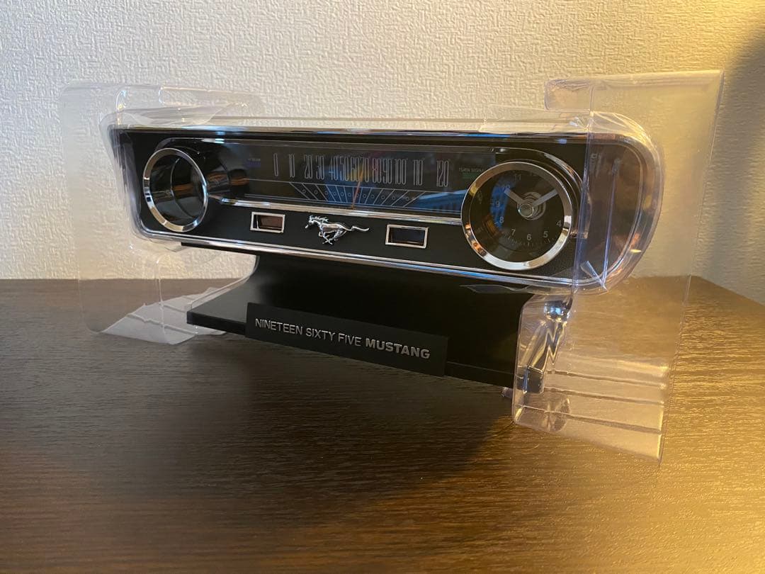 1965 Ford マスタング 時計 温湿度計付き アメリカン雑貨 アメ車