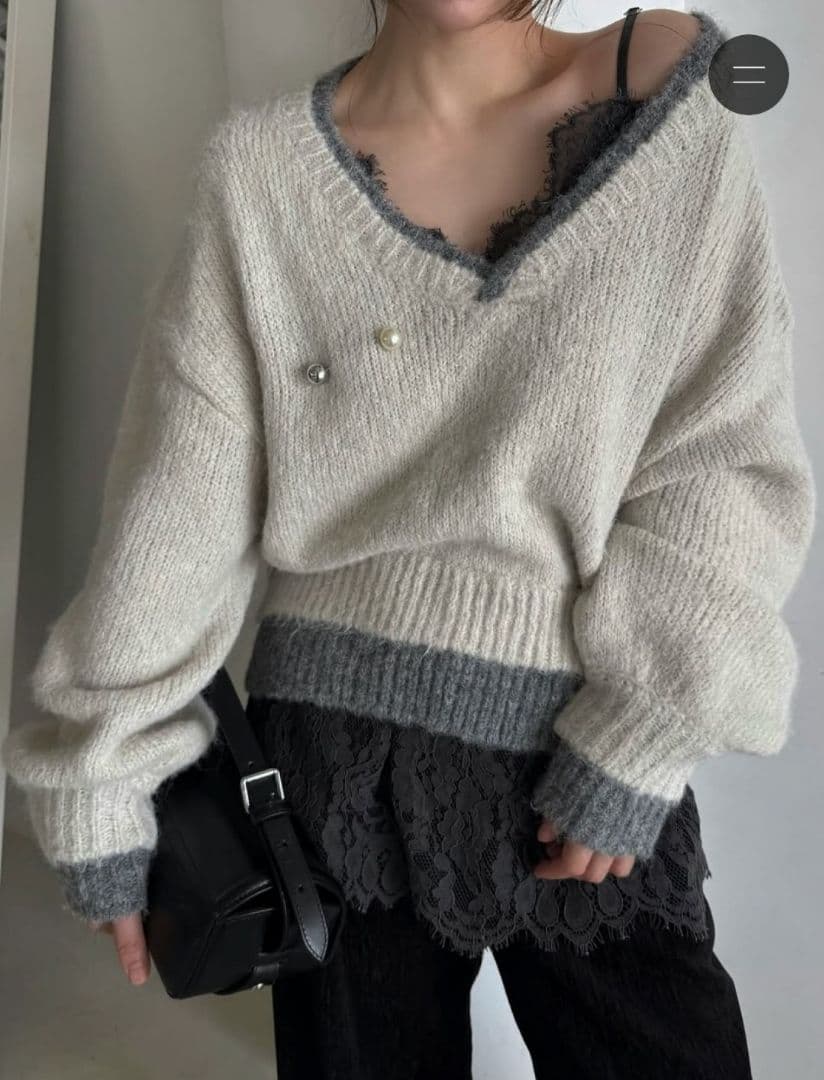 トップス scallop lace finely camisole