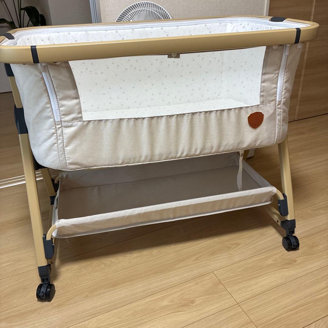 p*n様 【美品】HZDMJ ベビーベッド 折りたたみ マットレス付き 固定ベル