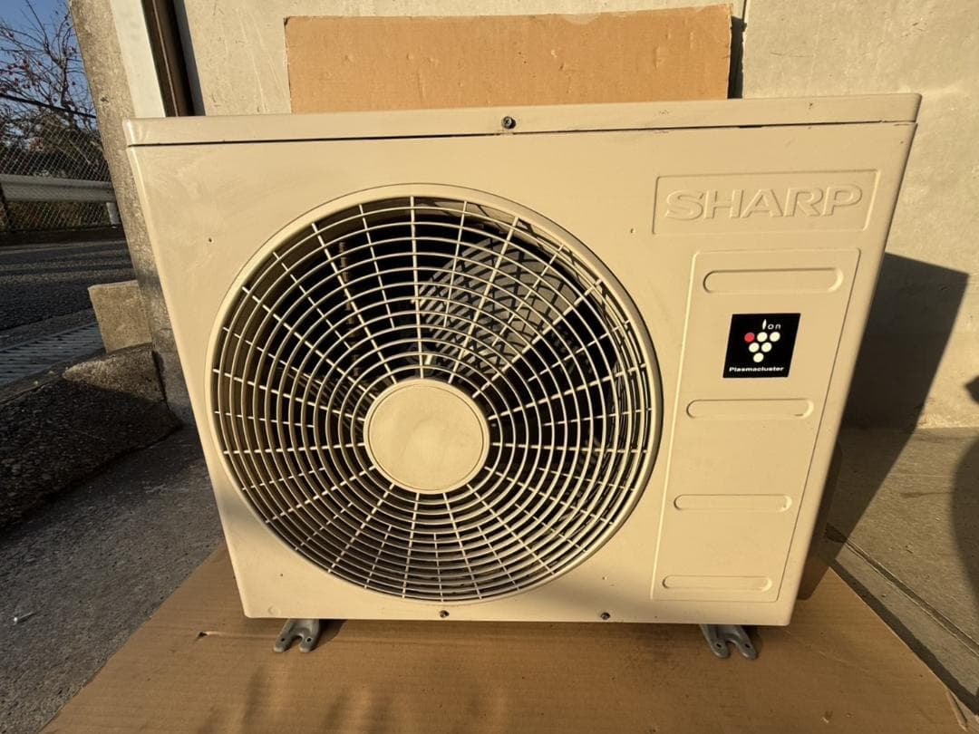 SHARP エアコン本体 ホワイト リモコン付き