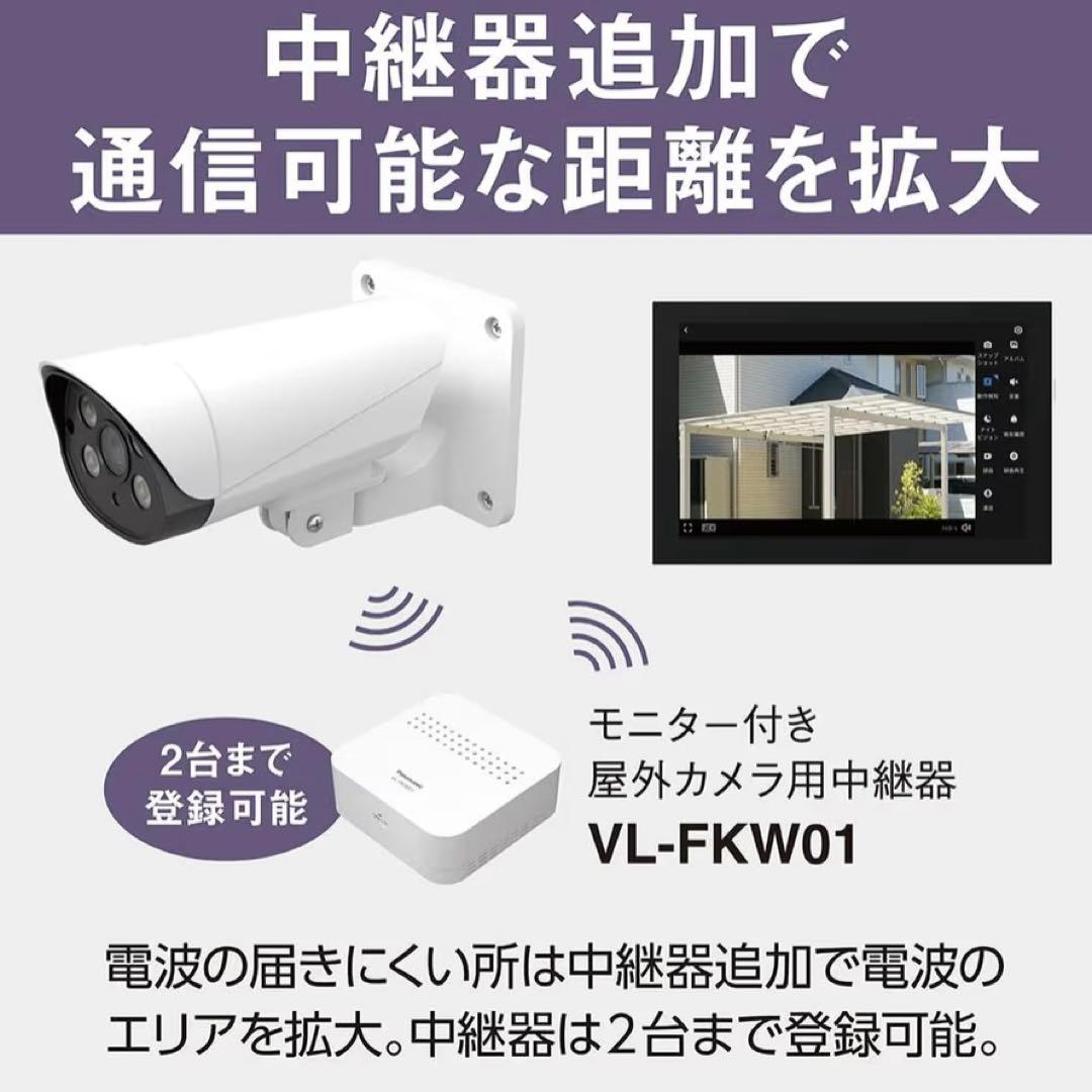 パナソニック 増設用中継器 VL-FKW01 モニター付き屋外カメラ セット用