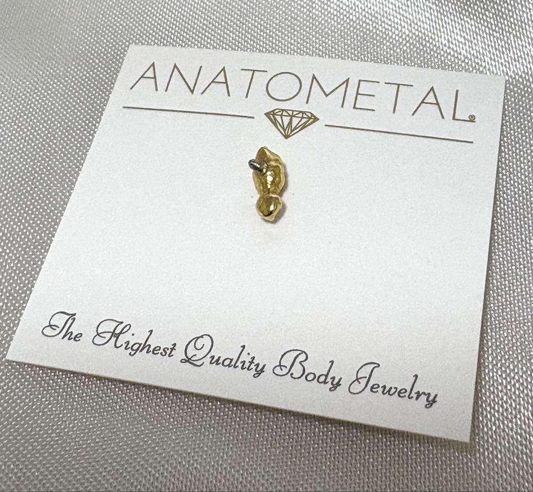 アナトメタル　ピアス　イザベラエンド　18金イエローゴールド　16g K18YG