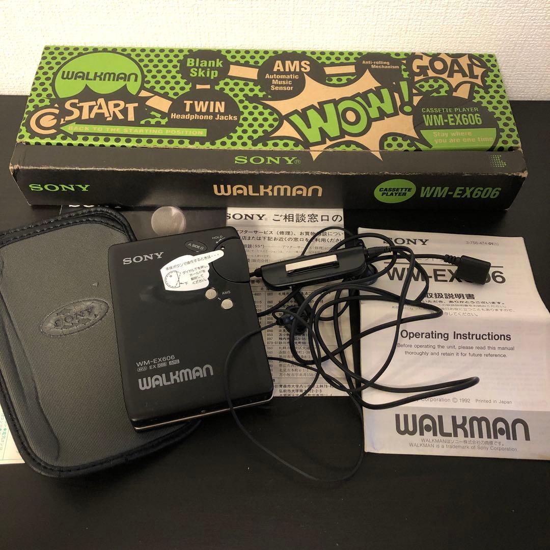 【美品】Sony WM-EX606 ソニー　ウォークマン　カセット　箱あり