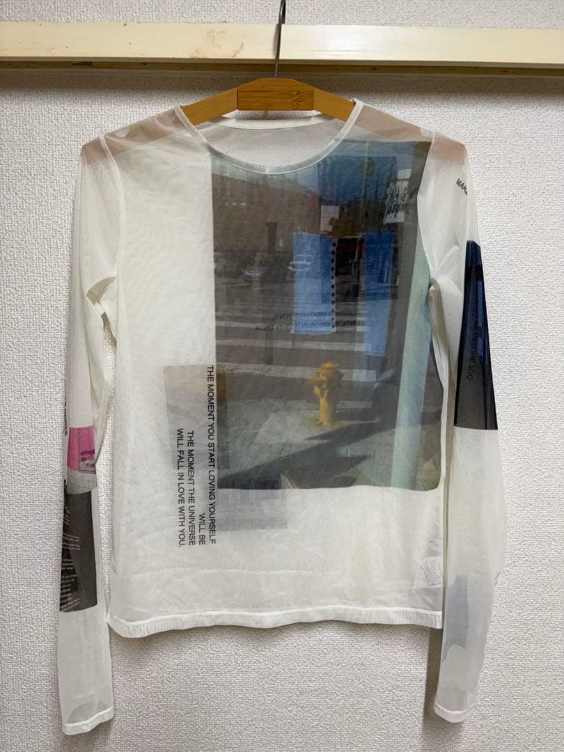 MAISON SPECIAL メゾン シアー フォトプリントメッシュトップス