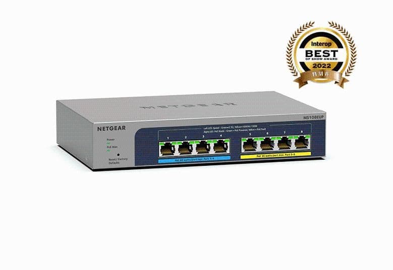 NETGEAR MS108EUP PoE 2.5G スイッチングハブ