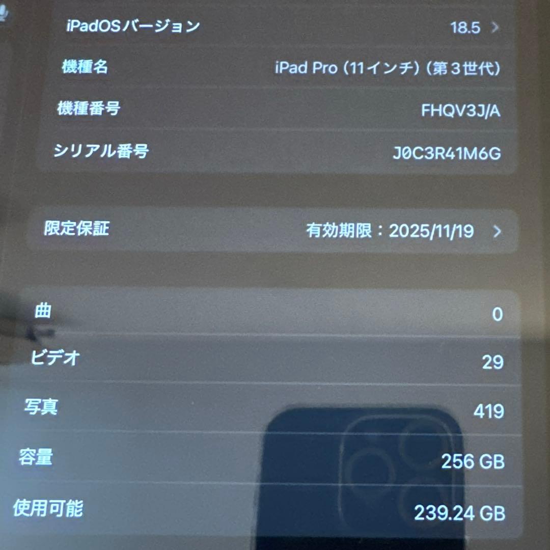 iPad Pro 11 第3世代 256gb + Apple Pencil 2
