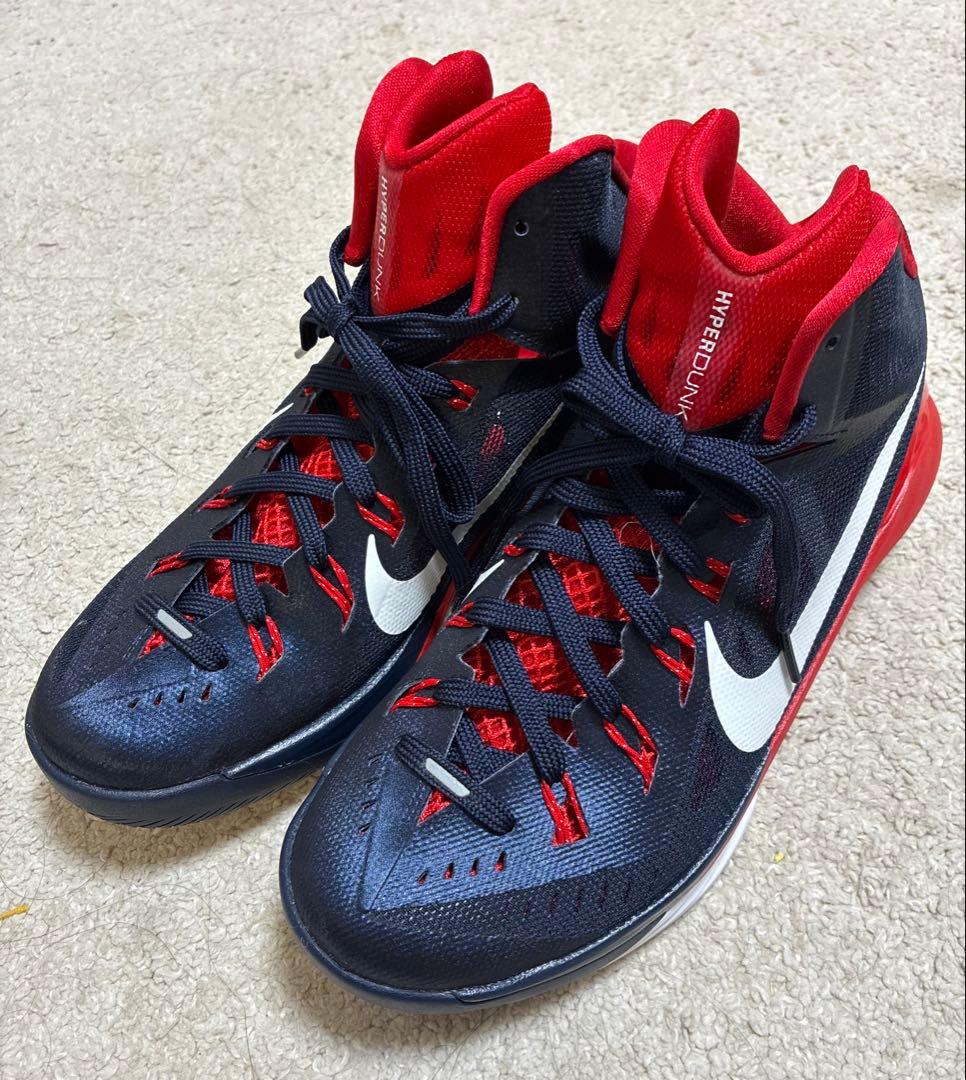 Nike Hyperdunk 26.5cm バスケットシューズ ネイビー/レッド