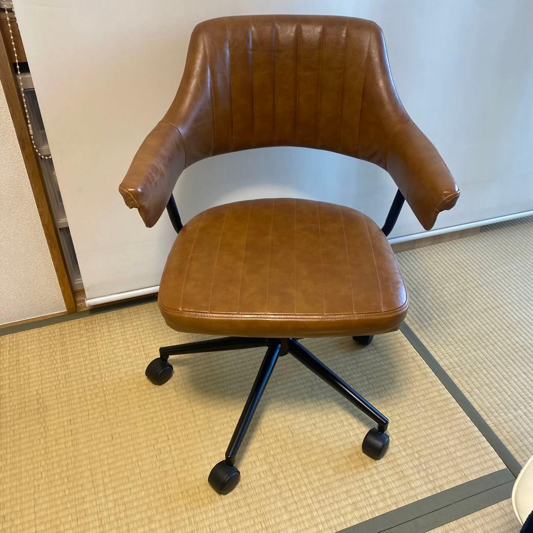 KAGUAROO購入　大川家具　ブラウン　Office Chair GAZE