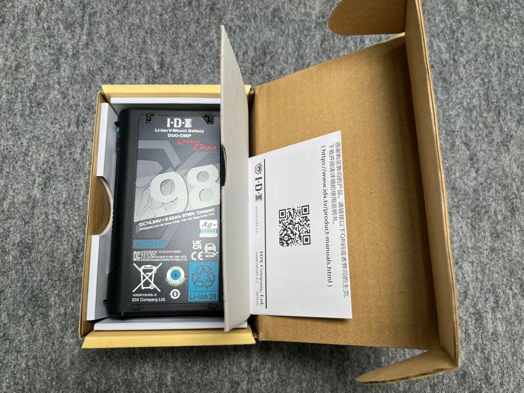 s*a様 IDX DUO-C98P Vマウントリチウムイオンバッテリー(98Wh