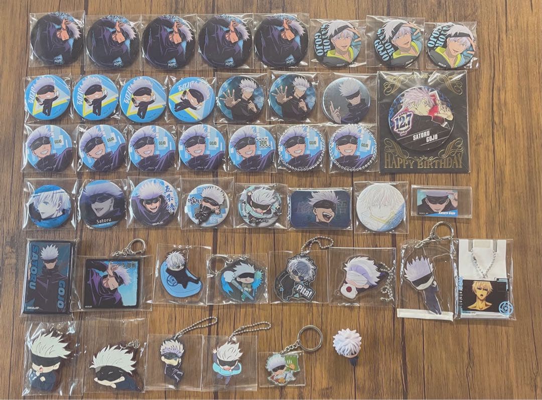 呪術廻戦五条悟 伏黒恵 乙骨憂太 狗巻棘 パンダトレーディングカードグッズセット