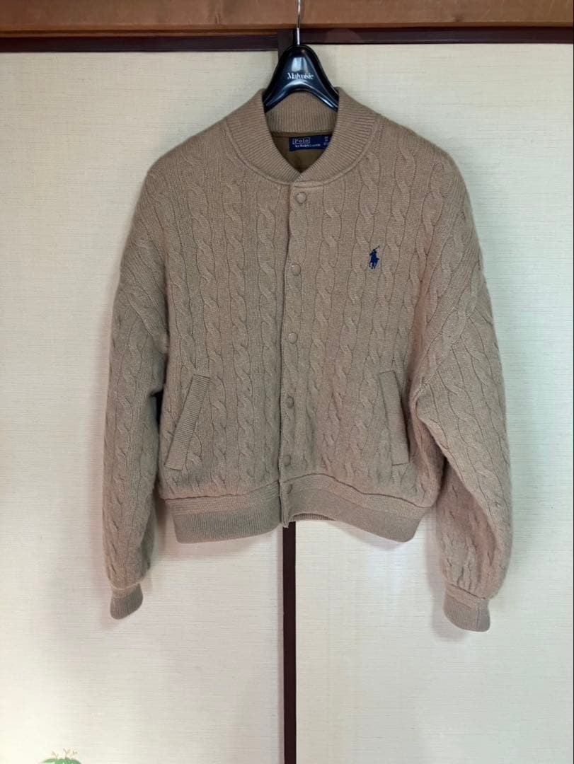 POLO RALPH LAUREN ウールカシミヤボンバージャケット　キャメル