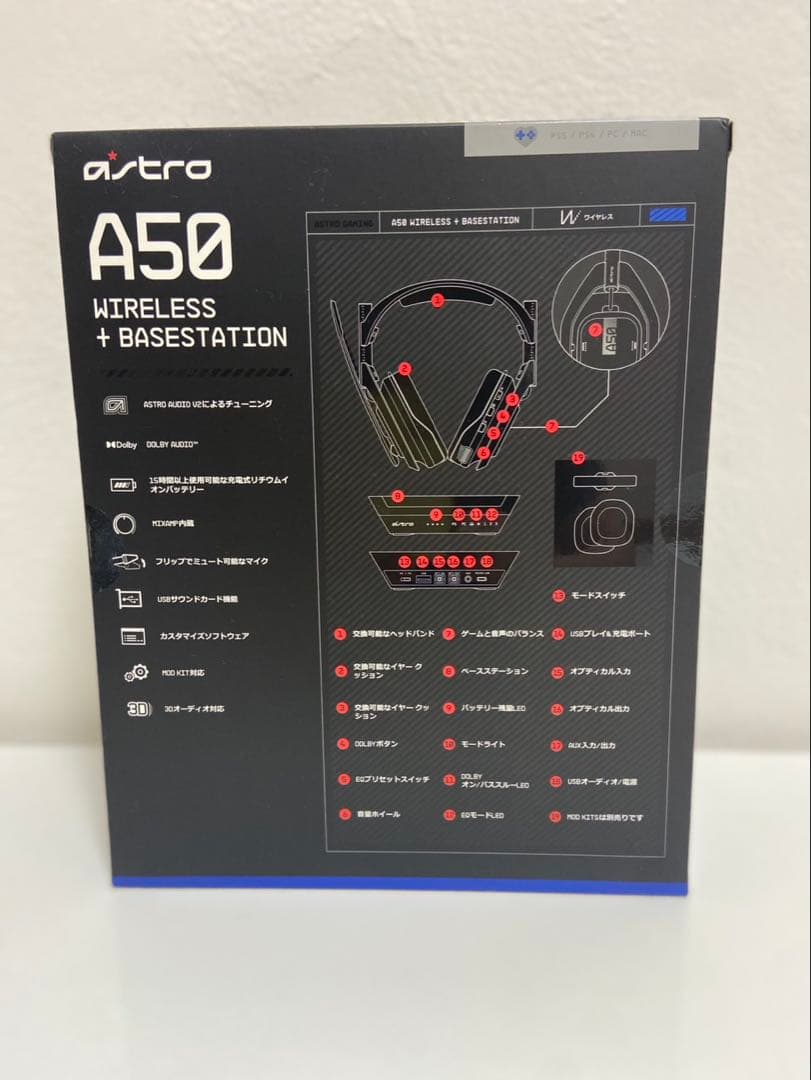 ASTRO A50 ワイヤレスヘッドセット + ベースステーション