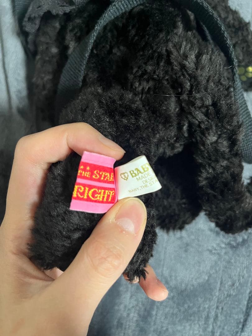 ねこくみゃ くまくみゃねこ ポシェット 黒×赤