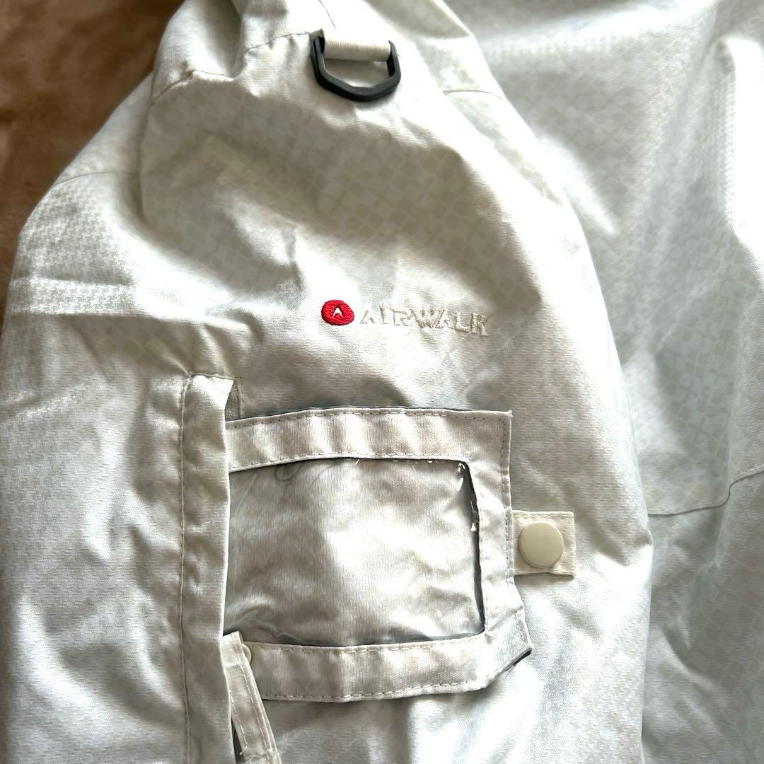 AIRWALK スキーウェア　上下　160 スノボ　男女兼用可　白×ブラウン