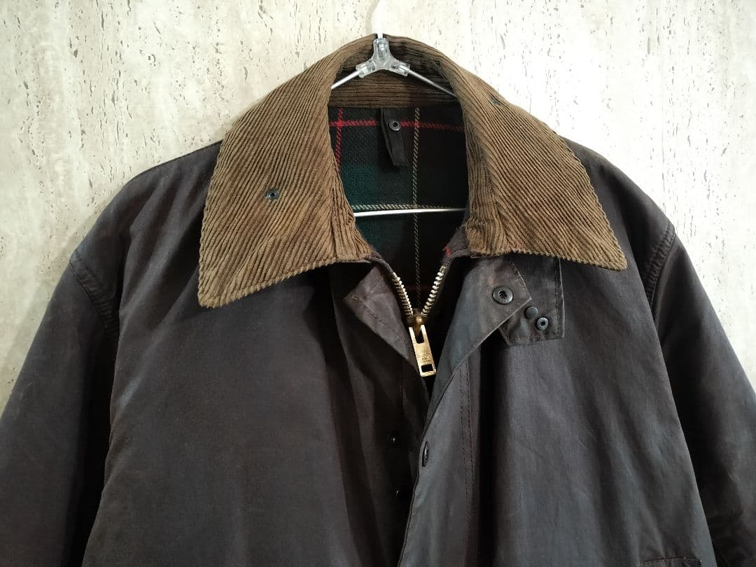 80s BARBOUR northumbria c40　1984 ブラウン