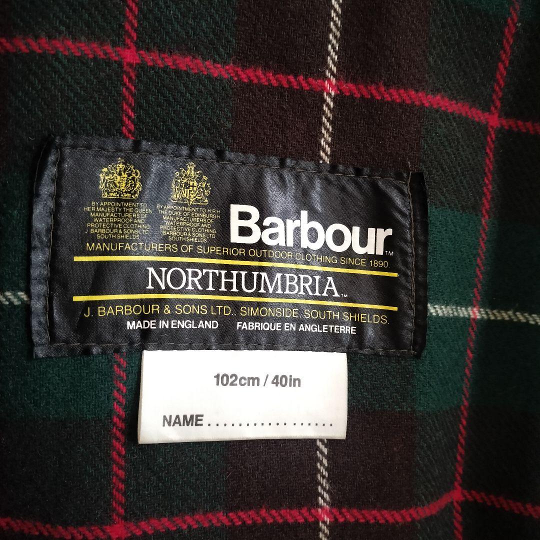80s BARBOUR northumbria c40　1984 ブラウン