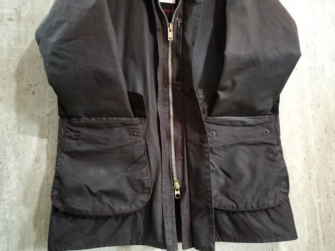 80s BARBOUR northumbria c40　1984 ブラウン