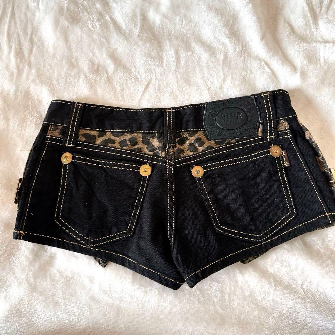 元祖【d.i.a.】サイドベルトレオパードショーパン ゴールドステッチ 当時物