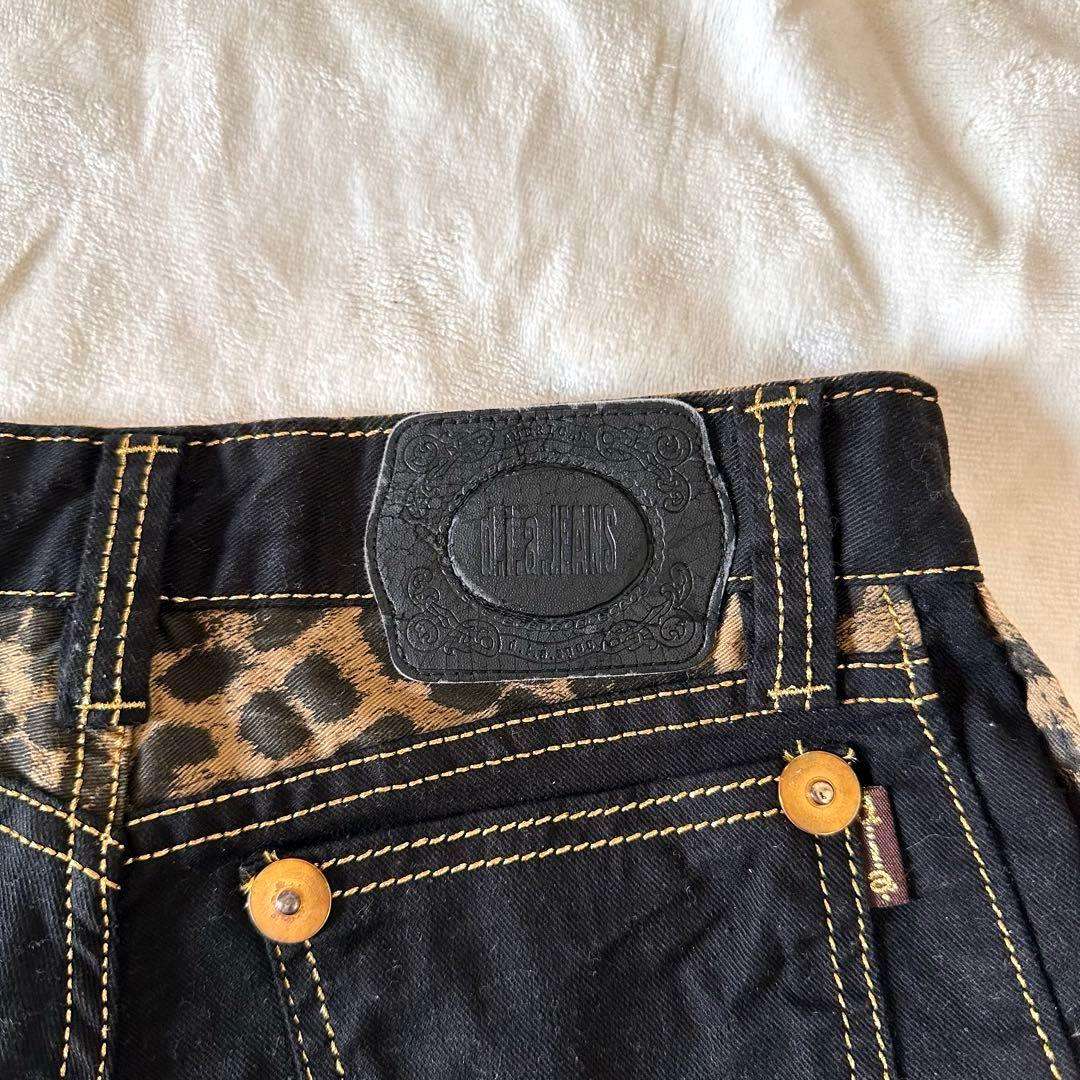 元祖【d.i.a.】サイドベルトレオパードショーパン ゴールドステッチ 当時物