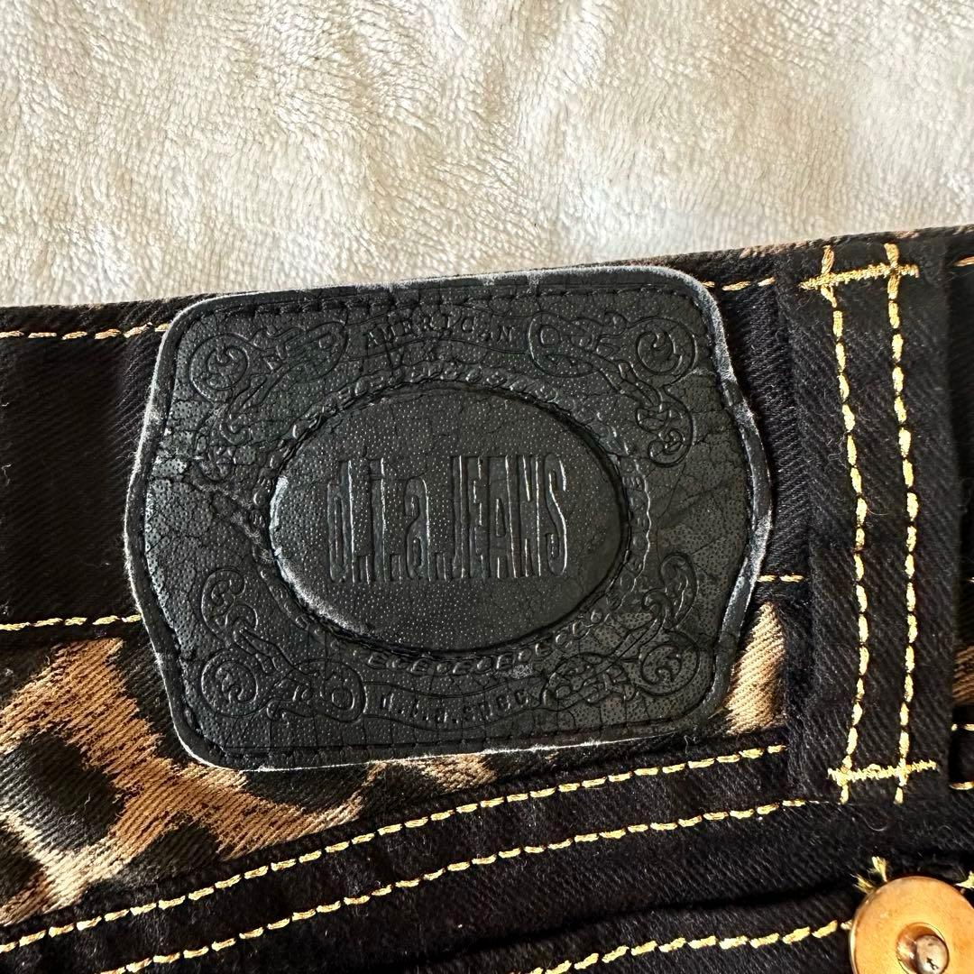 元祖【d.i.a.】サイドベルトレオパードショーパン ゴールドステッチ 当時物