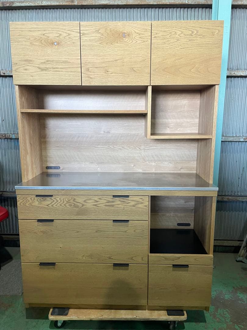 unico ウニコ ADDAY アディ オーク材 キッチンボード レンジ 食器棚