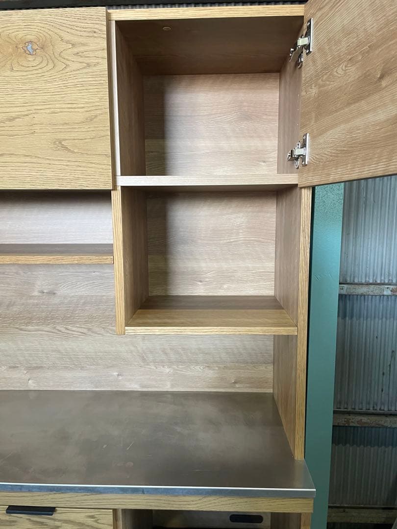 unico ウニコ ADDAY アディ オーク材 キッチンボード レンジ 食器棚