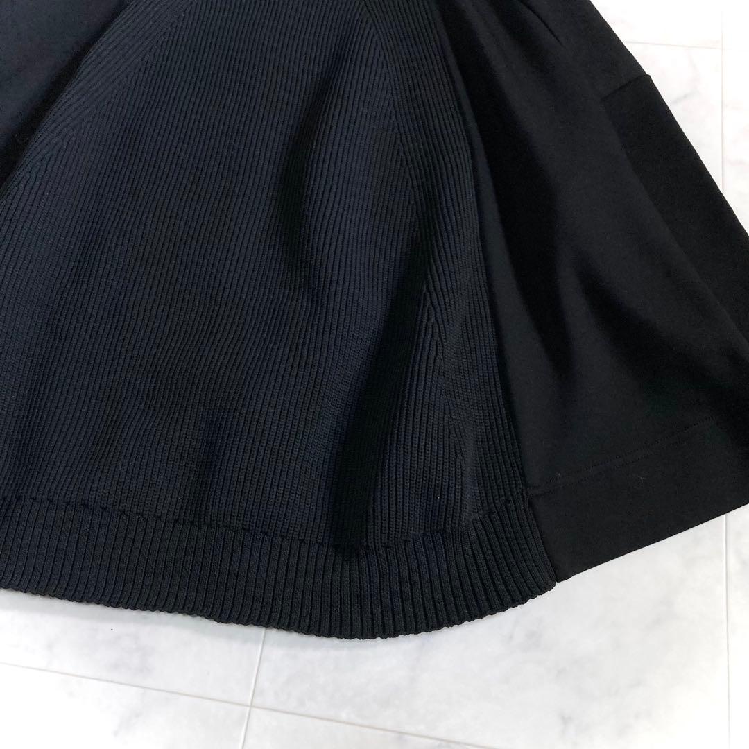 美品 ビアズリー 24AW ニットコンビダンボールプルオーバー ブラック