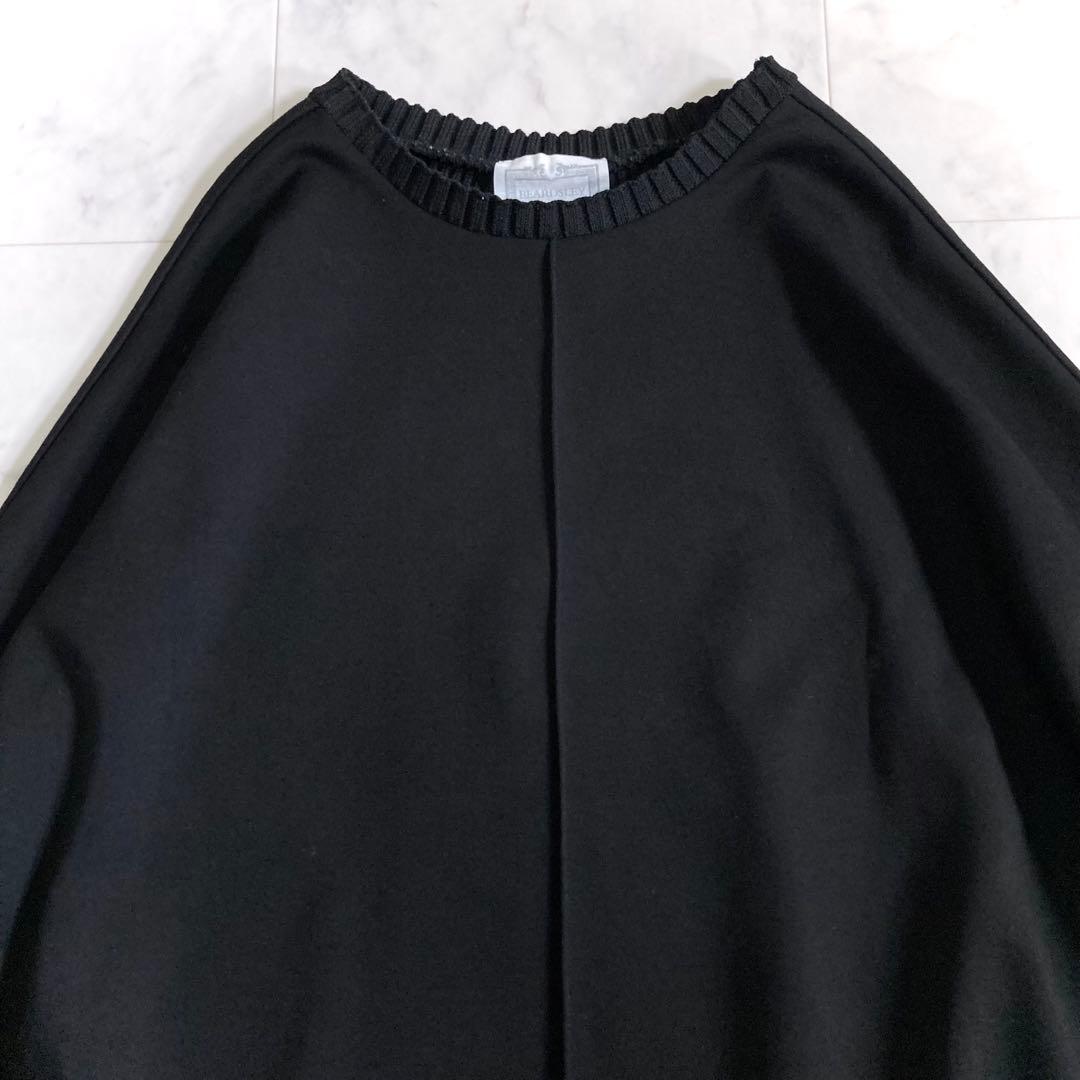 美品 ビアズリー 24AW ニットコンビダンボールプルオーバー ブラック
