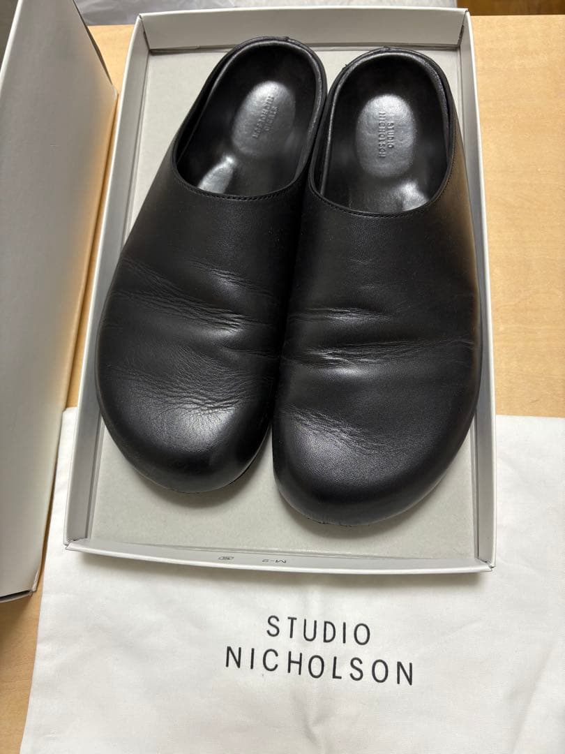 STUDIO NICHOLSON　SLIIP ON CLOG サイズ42 黒