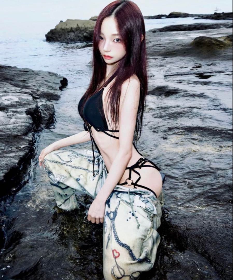 水着・ラッシュガード theredthread S tinyring bikini set black