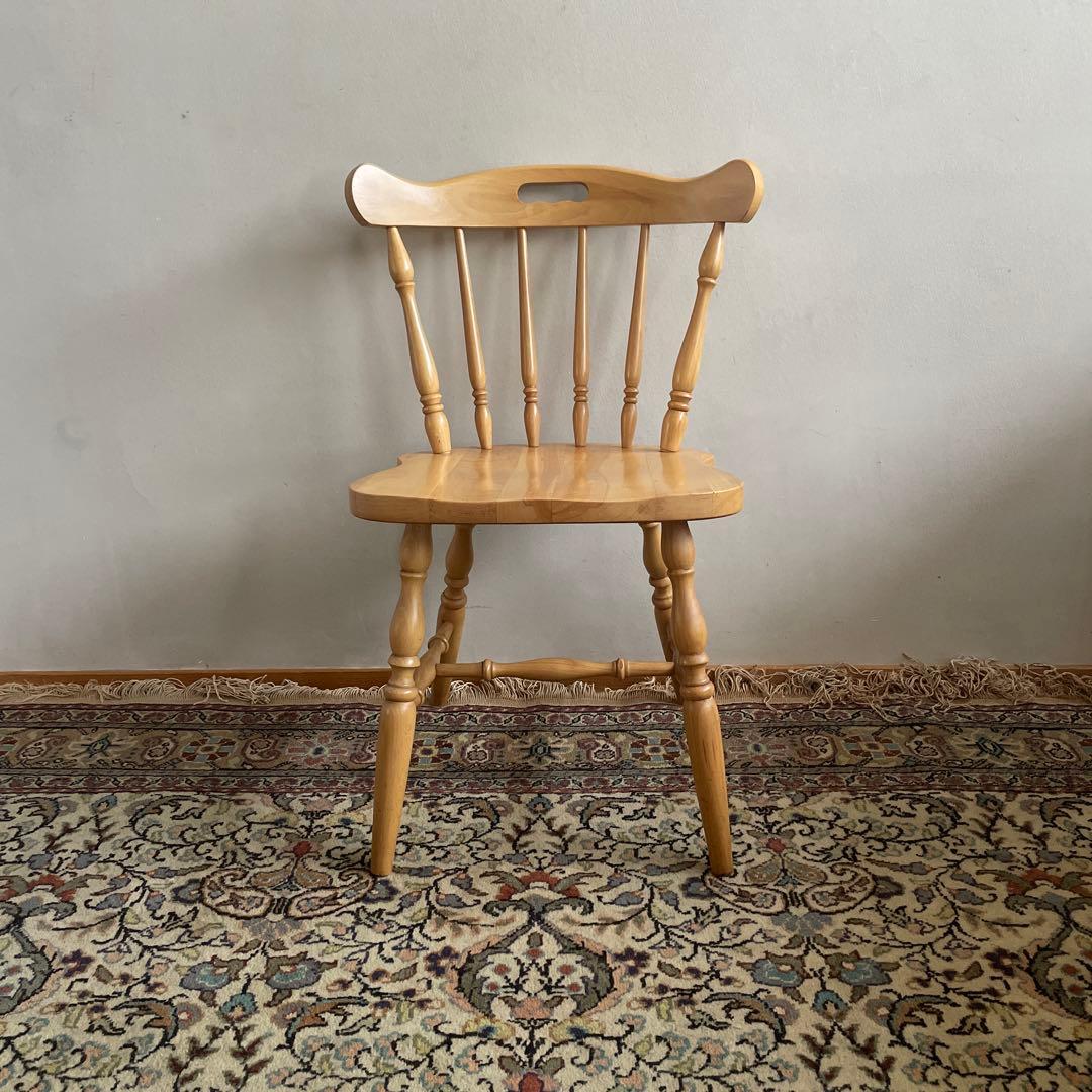 柏木工　ダイニングチェア　ウィンザーチェア　1脚　②