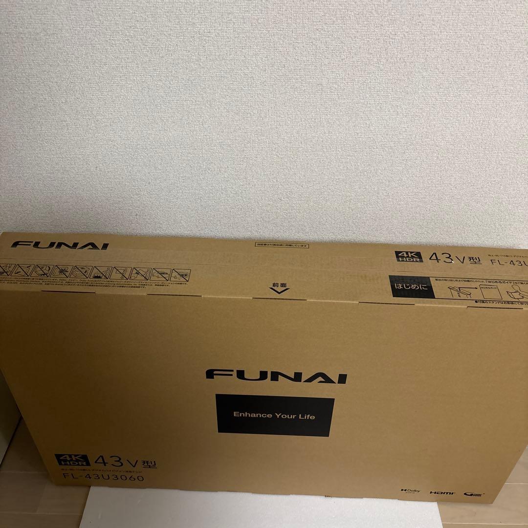 新品未開封品 FUNAI　FL-43U3060　43V型　4K対応液晶テレビ