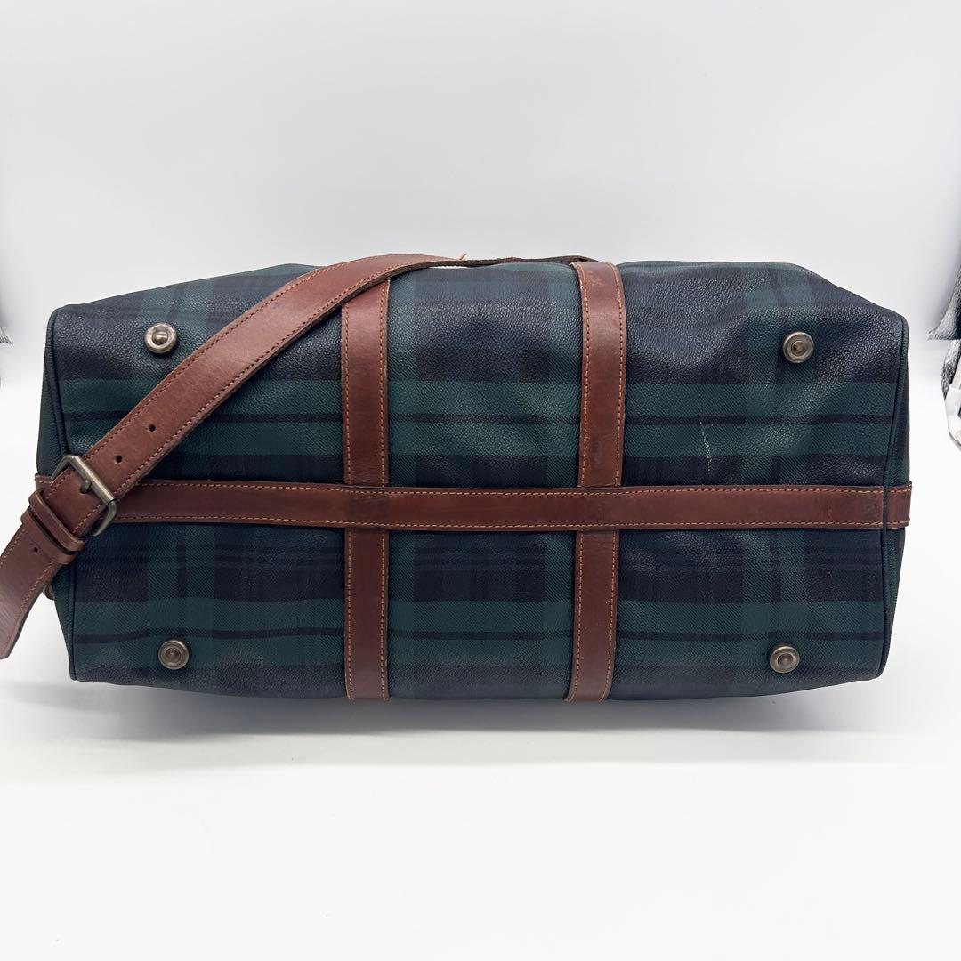 A284 【希少 特大】ポロラルフローレン 大型PVCボストン ブラックウォッチ