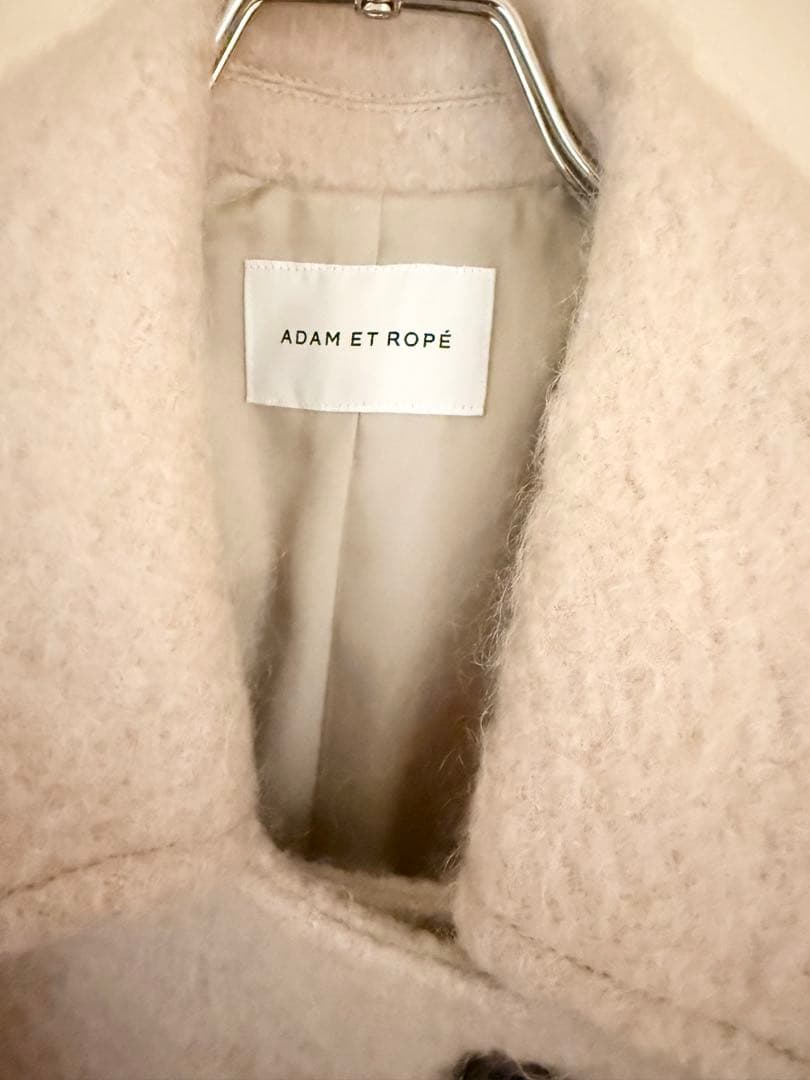 え*ー様 アダムエロペ23AW モヘヤシャギーミドルコート　ベージュ