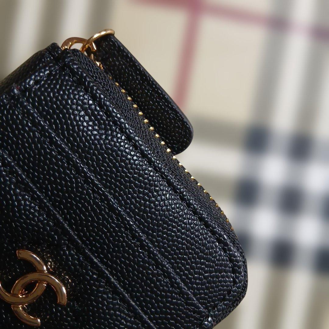 新品未使用　CHANEL ブラック キルティング ケース　カードケース