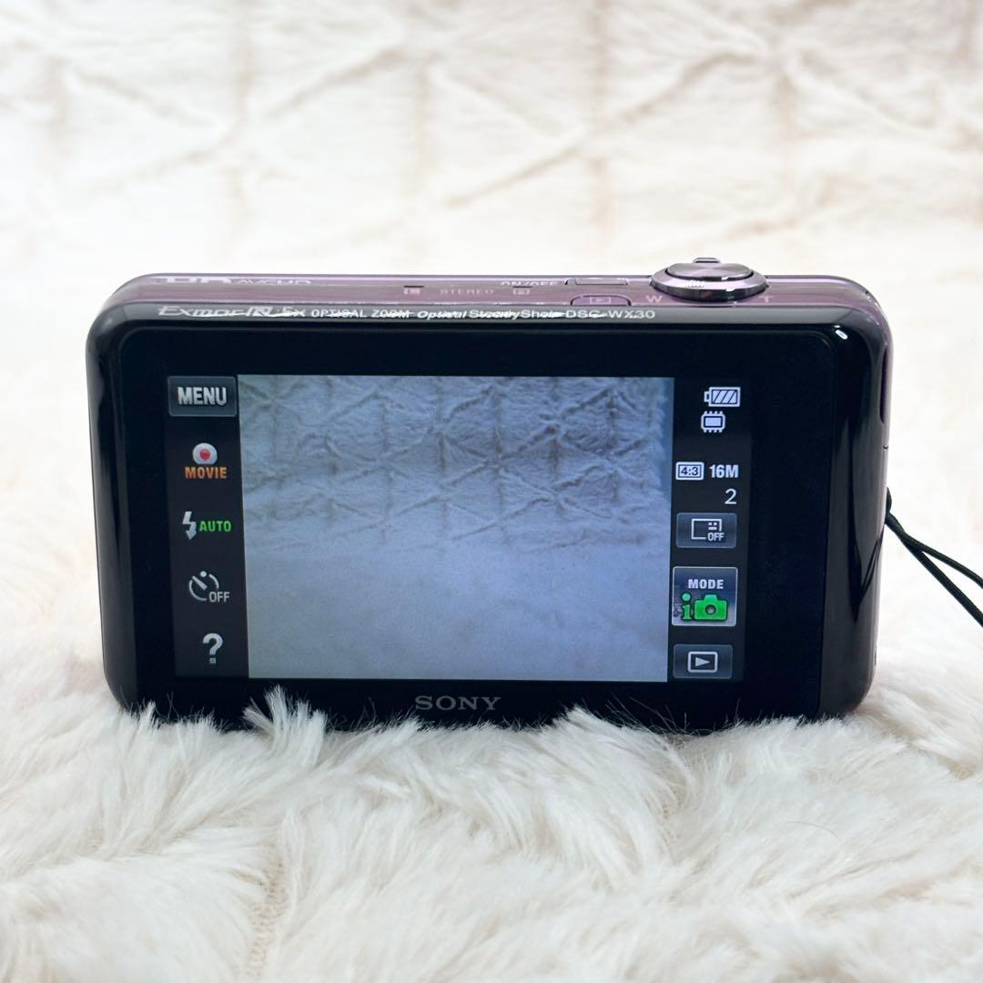動作良好✨ Sony Cyber-Shot DSC-WX30 パープル