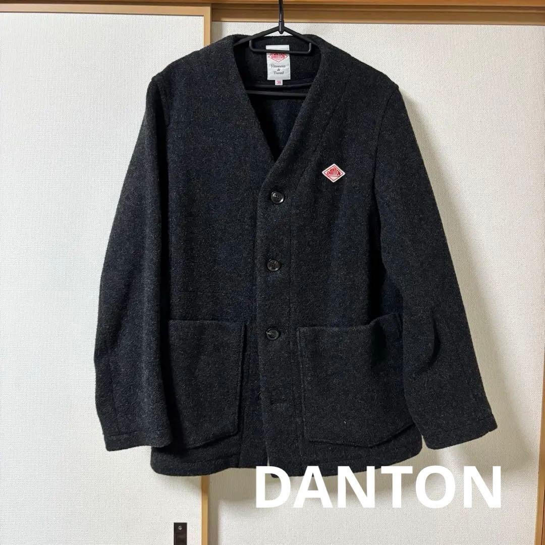 DANTON ウールモッサノーカラージャケット