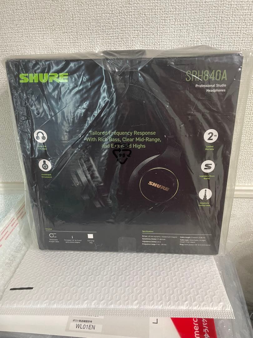 SHURE SRH840A ワイヤレスヘッドホン