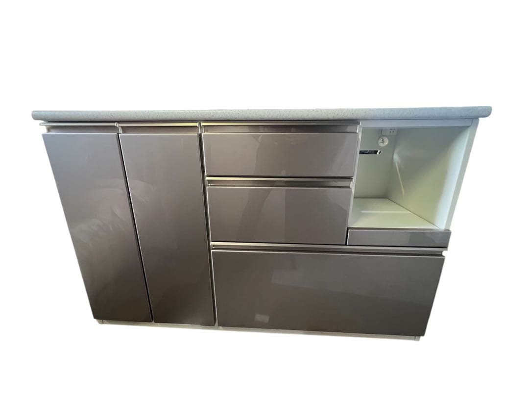 NITORI カウンター アルミナ2 収納 棚 幅140cm 家具