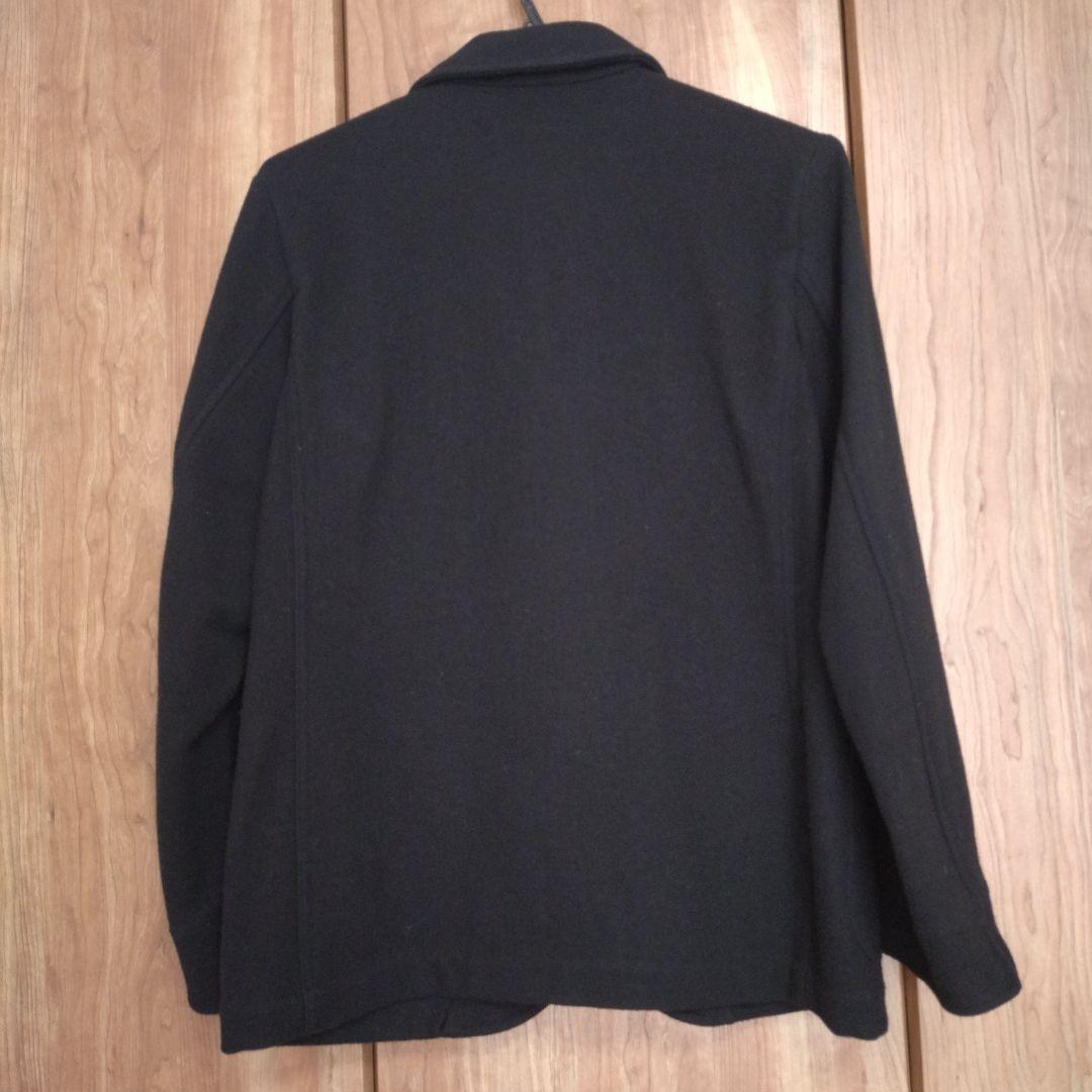 MHL ウールジャケット ブラック FELTED SHETLAND WOOL