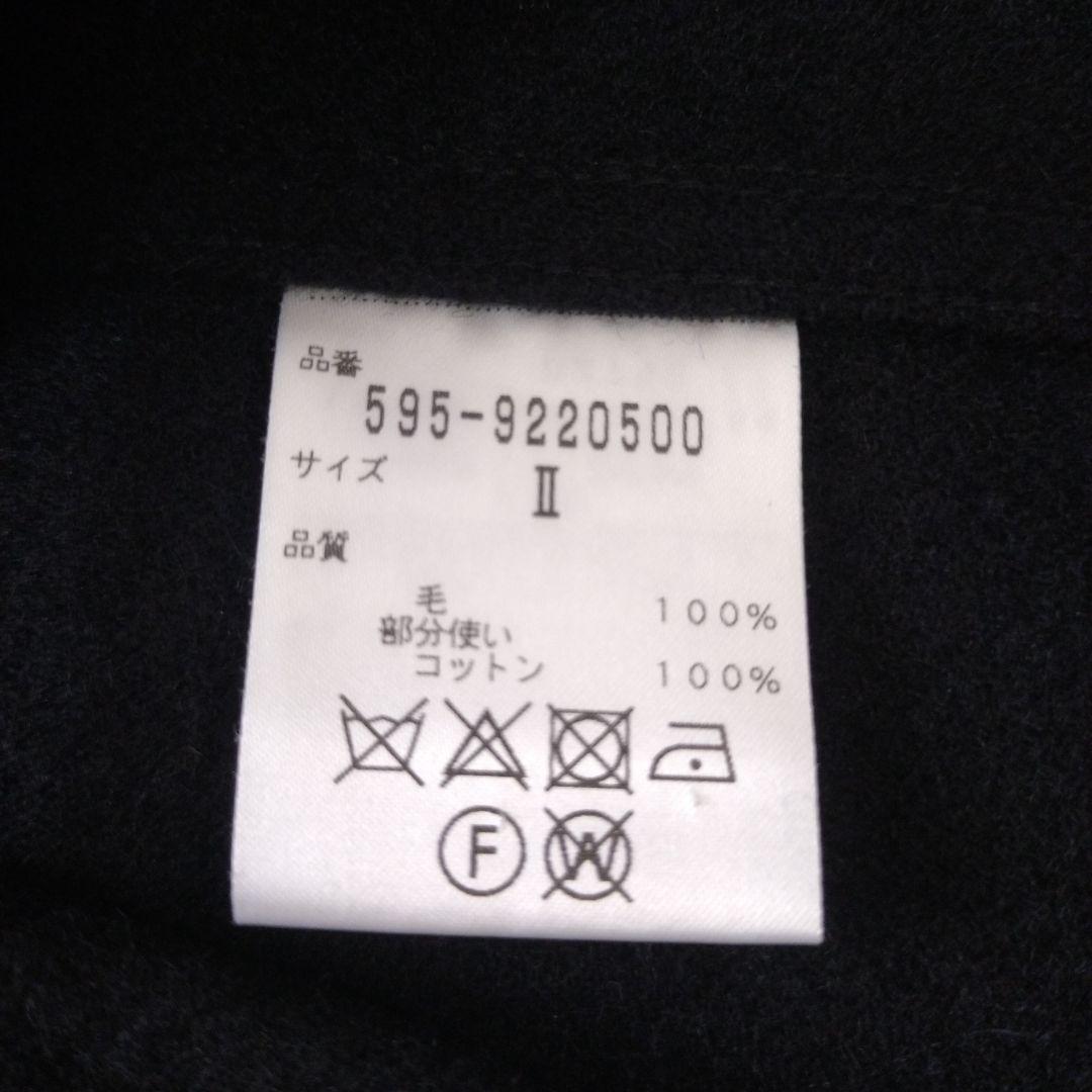 MHL ウールジャケット ブラック FELTED SHETLAND WOOL